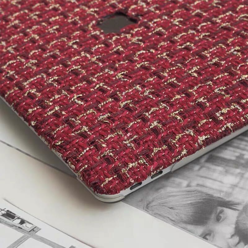 Red Tweed MacBook Cover レッドツイードMacBookカバー R01417