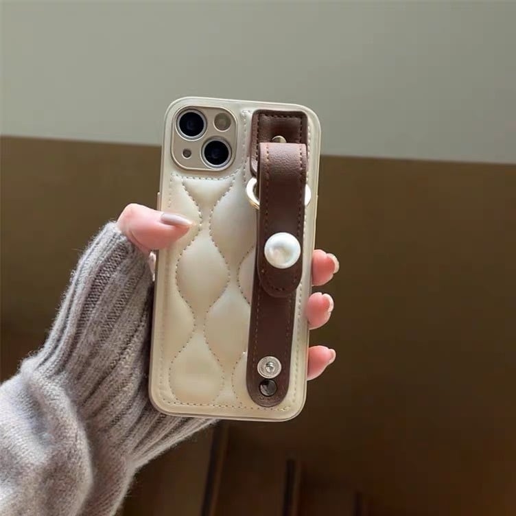 Brown Fluffy iPhone case ブラウンモコモコスマホケース R01364