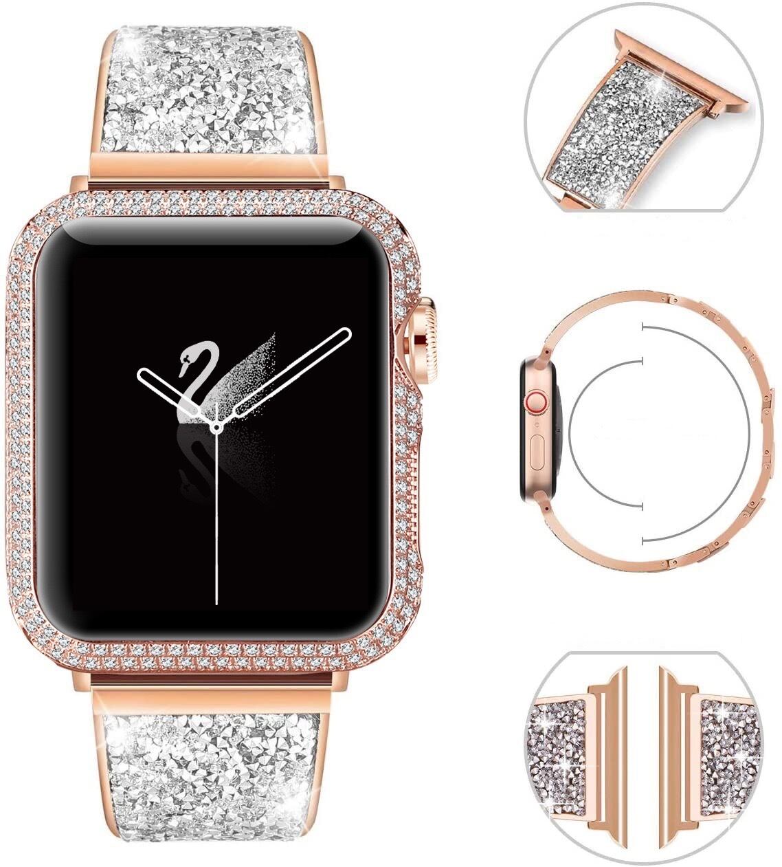 おしゃれなキラキラアップルウォッチバンド Shining Apple Watch Belts AWB0069