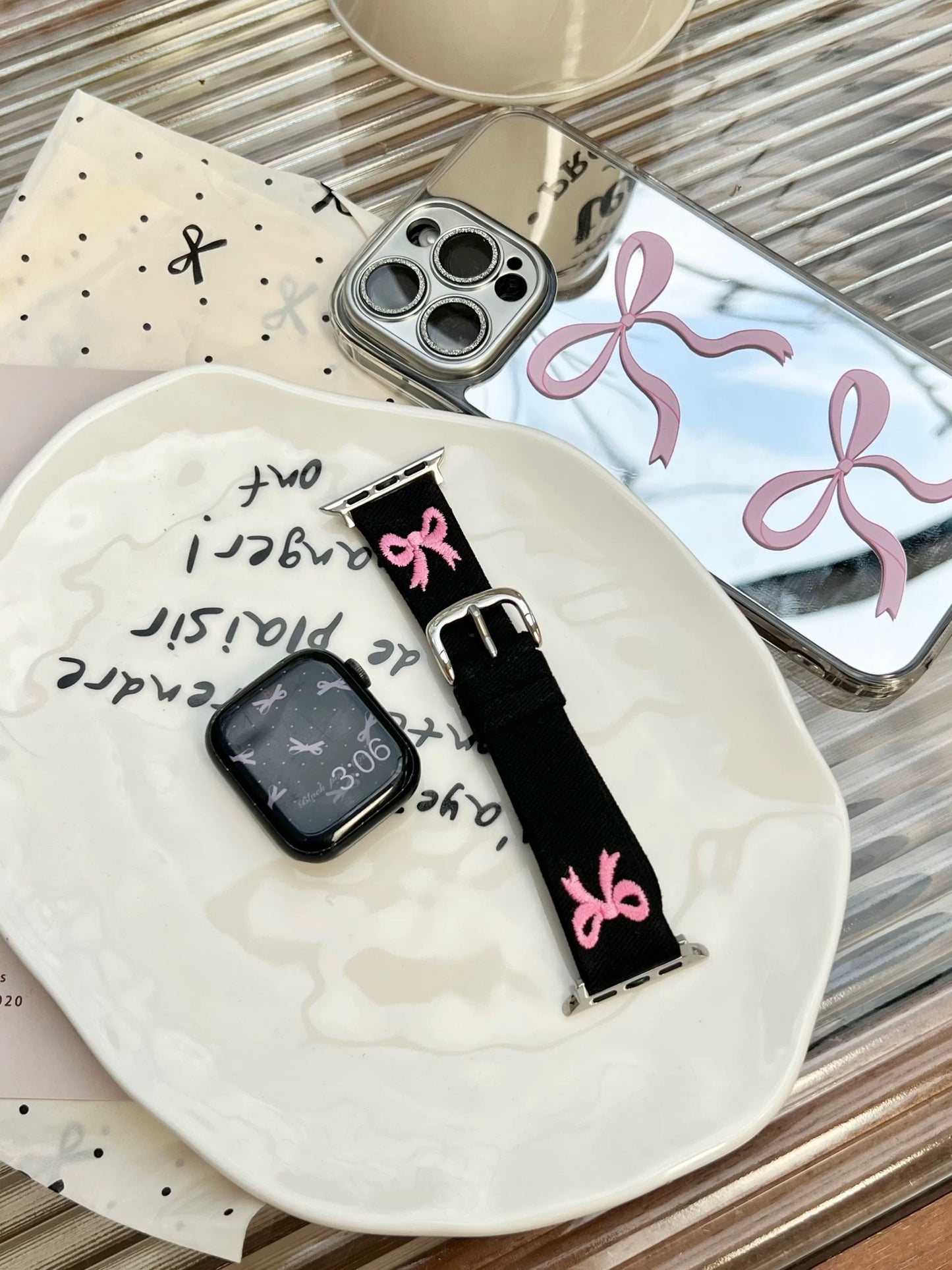 Denim Ribbon Apple Watch Band デニムリボンAppleWatchバンド R02059