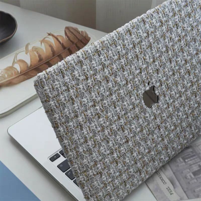Grey Tweed MacBook Cover グレーツイードMacBookカバー R01418
