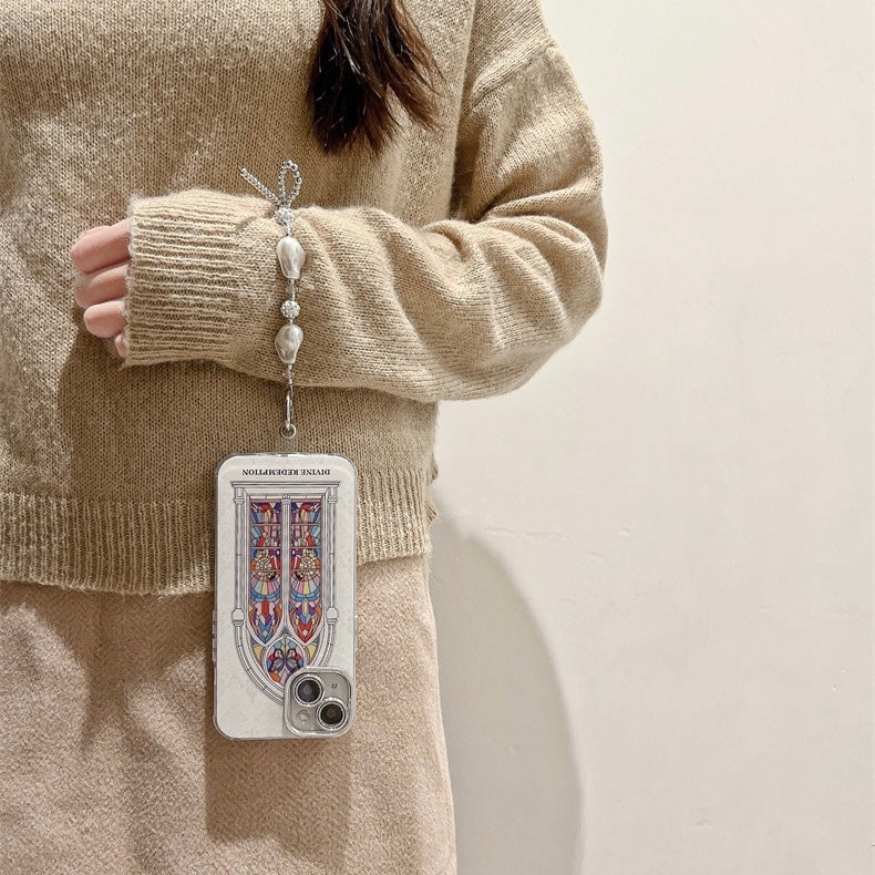Stained Glass Pattern iPhone case スタンドグラス風スマホケース R02011