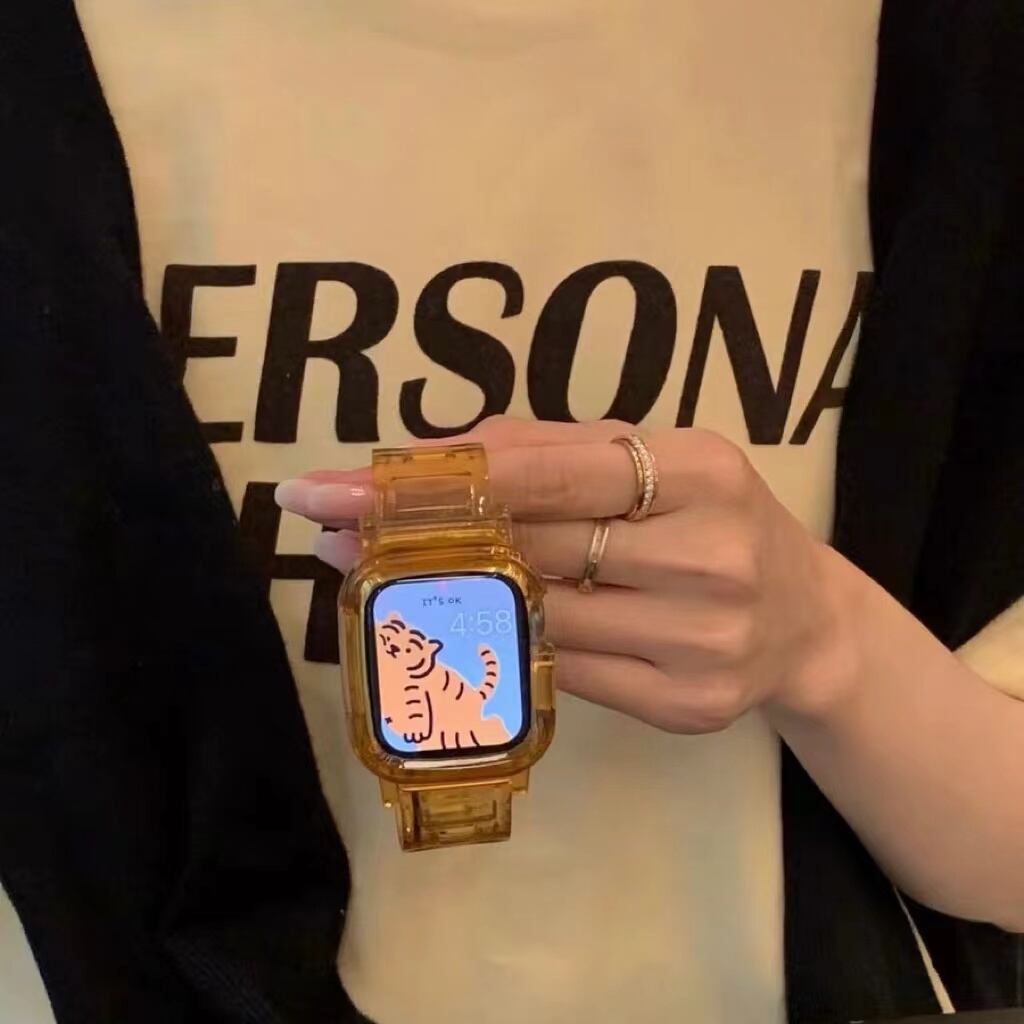 Sporty Orange Apple Watch Band スポーティーオレンジバンド R01269