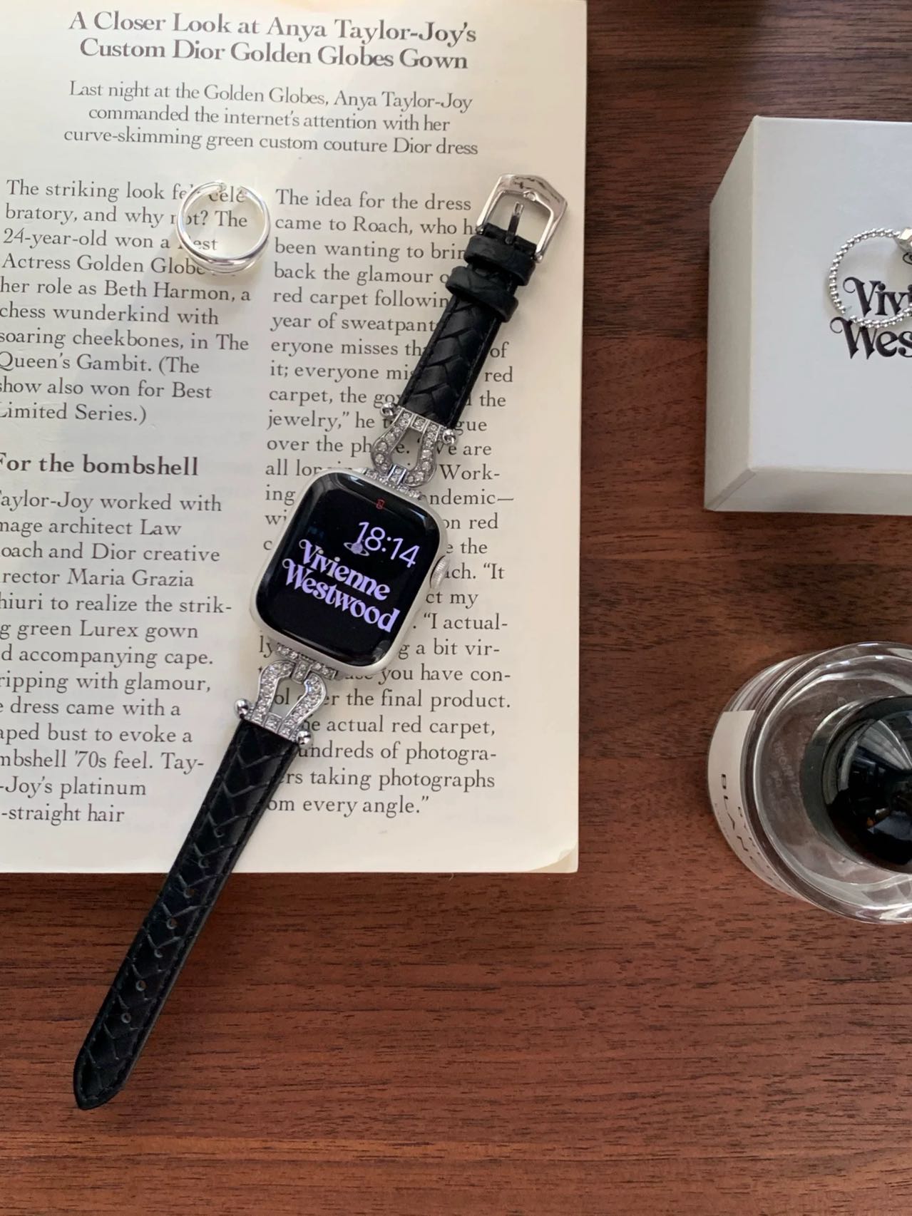 Leather and Horse Hooves Apple Watch Band レザーとホースシューAppleWatchバンド R02044