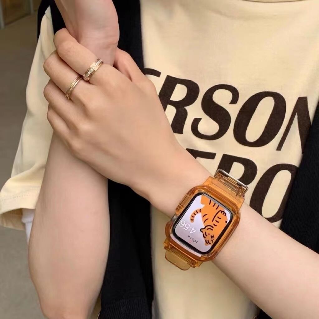 Sporty Orange Apple Watch Band スポーティーオレンジバンド R01269