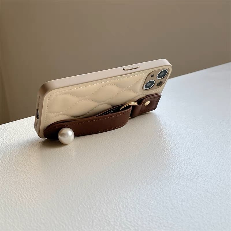 Brown Fluffy iPhone case ブラウンモコモコスマホケース R01364
