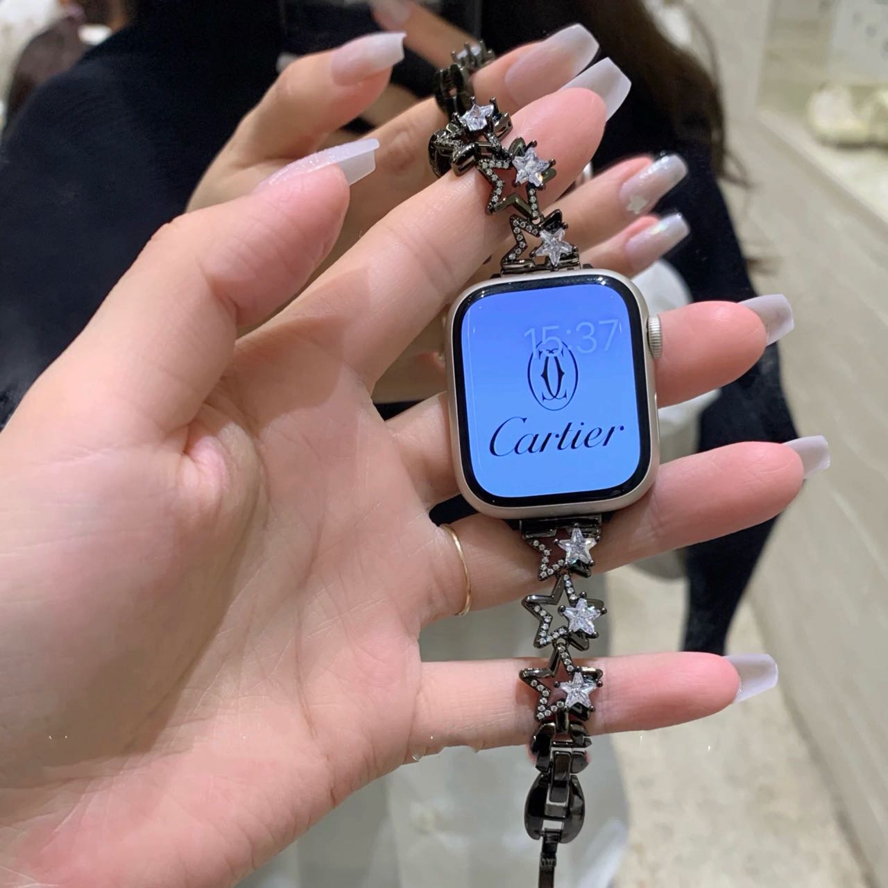 Shining Star Bracelet Apple Watch Band キラキラスターブレスレット風AppleWatchバンド R02048