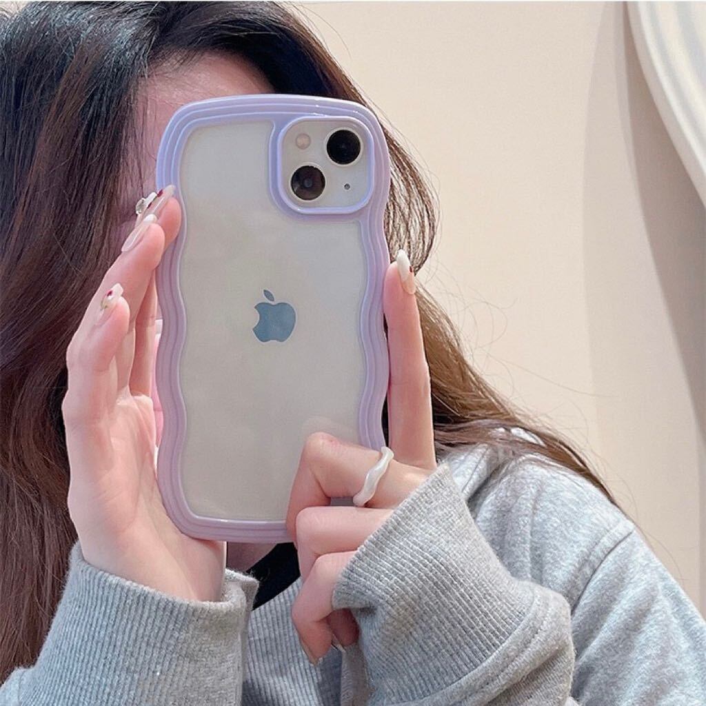 Wave Flame Colorful Clear iPhone case ウェーブフレームカラフルiPhoneケース R01221