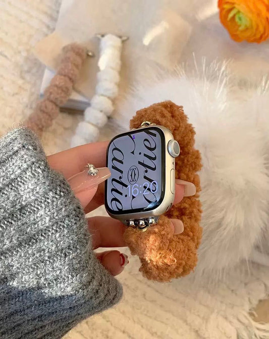 Fluffy Ball Apple Watch Band  モコモコボールAppleWatchバンド R02052