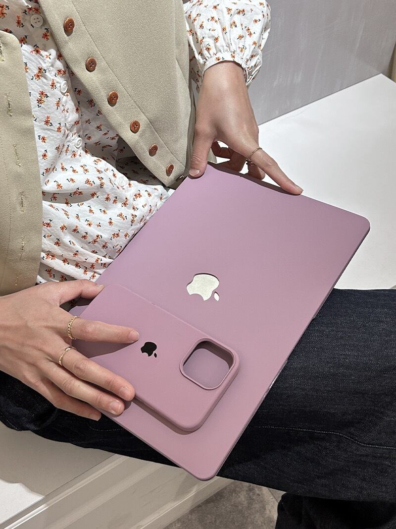 Purple Grey Color MacBook Cover パープルグレーカラーMacBookカバー R01344