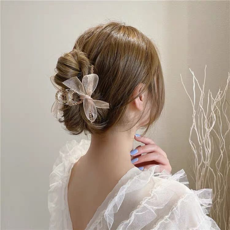 Lace Ribbon Hair Clip R01153