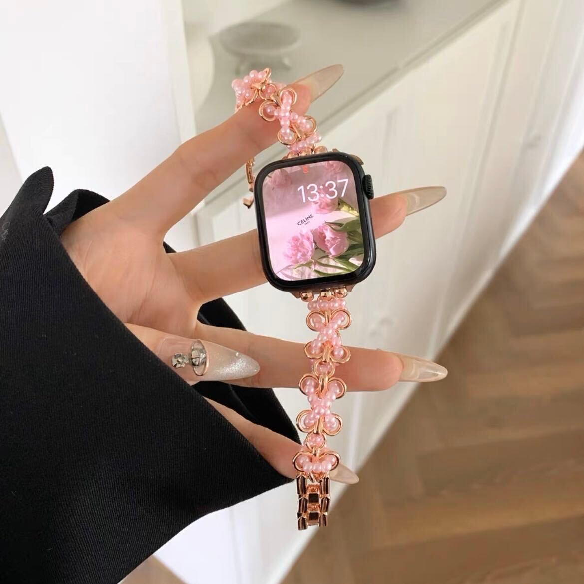 Pearl Apple Watch Band パールApple Watchバンド R01372