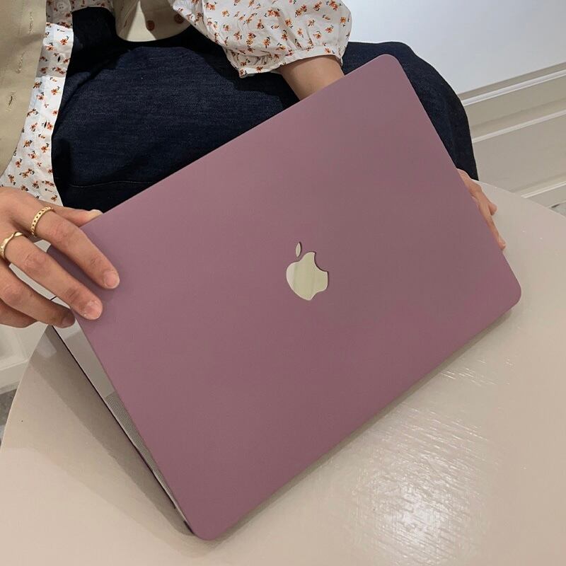 Purple Grey Color MacBook Cover パープルグレーカラーMacBookカバー R01344