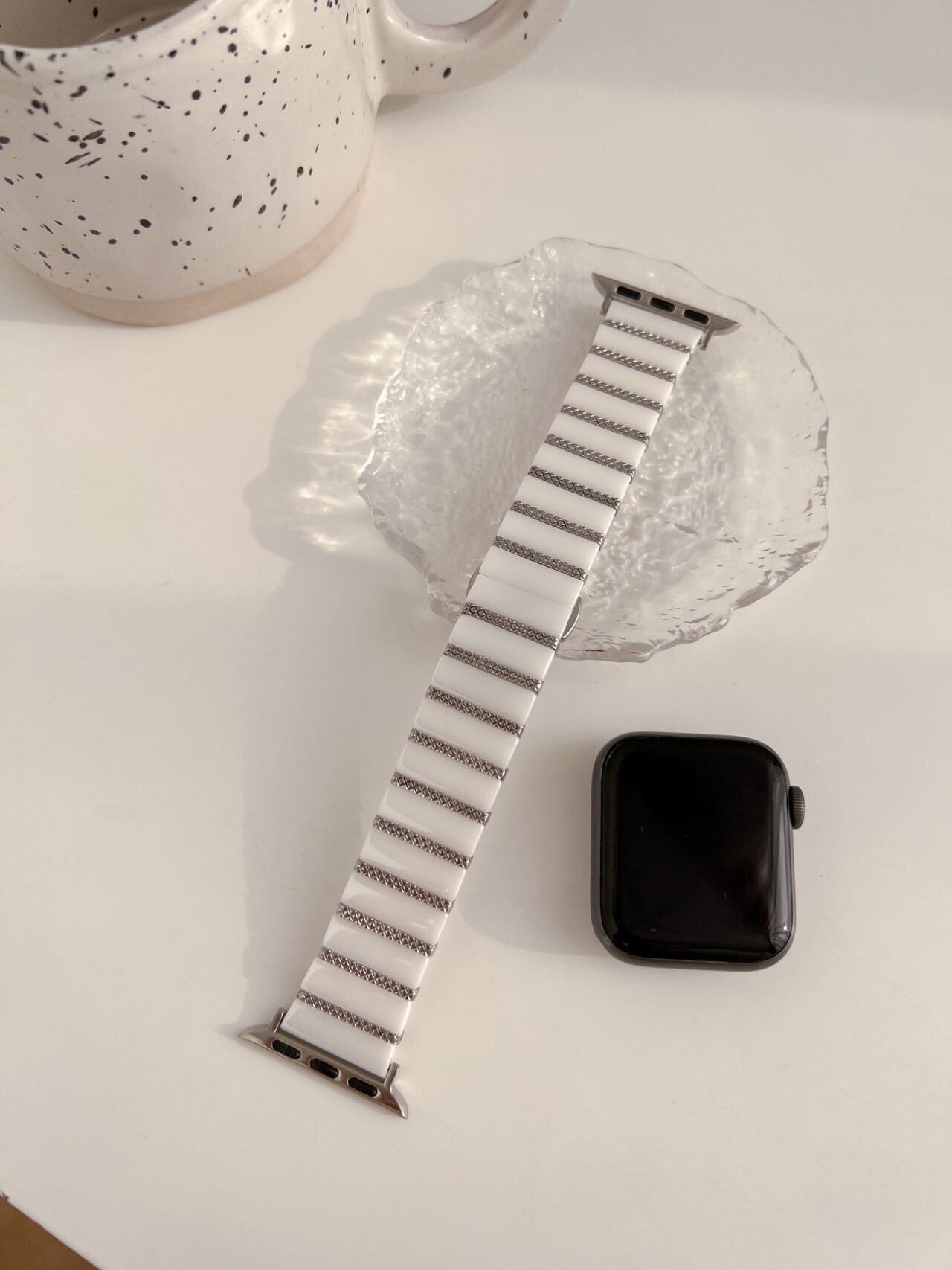 Elegant Ceramic Apple Watch Band R01163