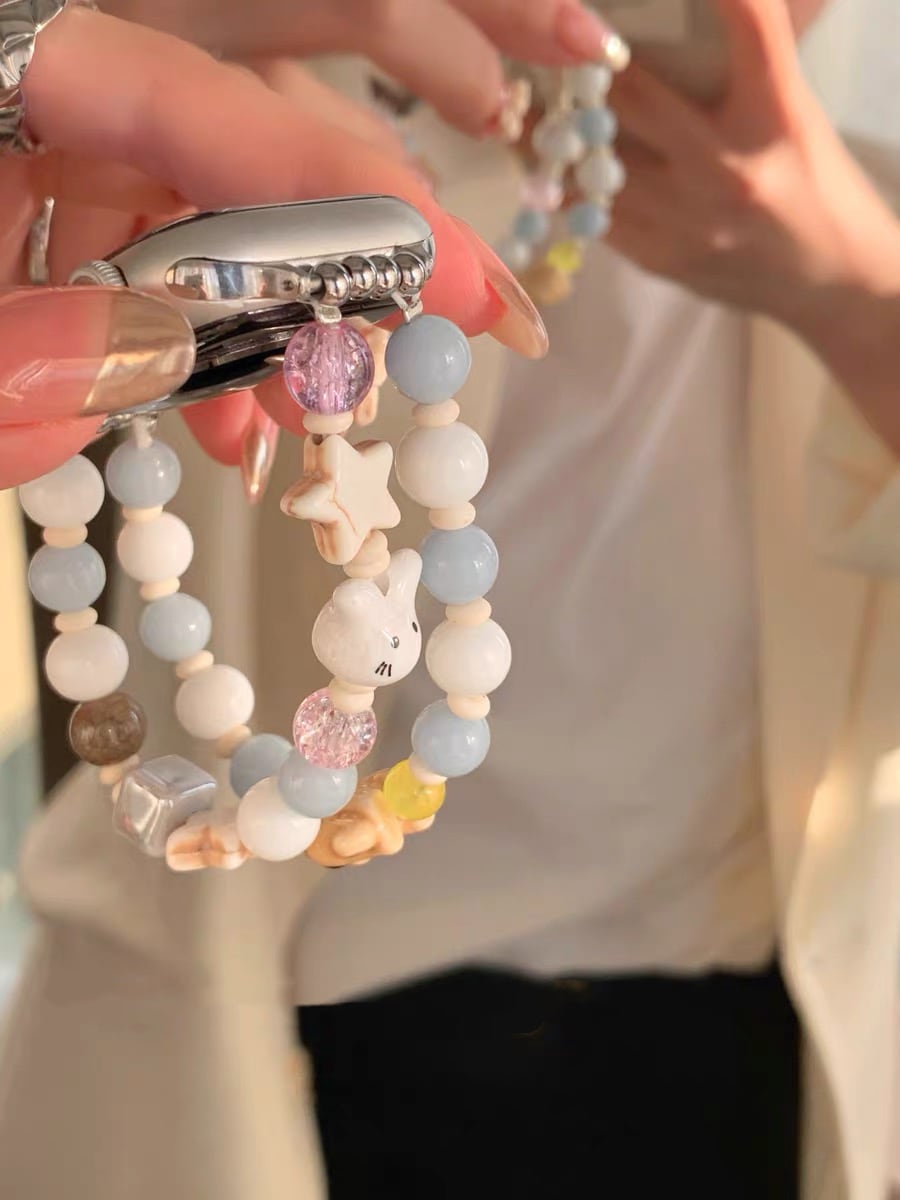 Beads Accessary Bracelate Apple Watch Band ビーズアクセサリーブレスレットApple Watch バンド R01404
