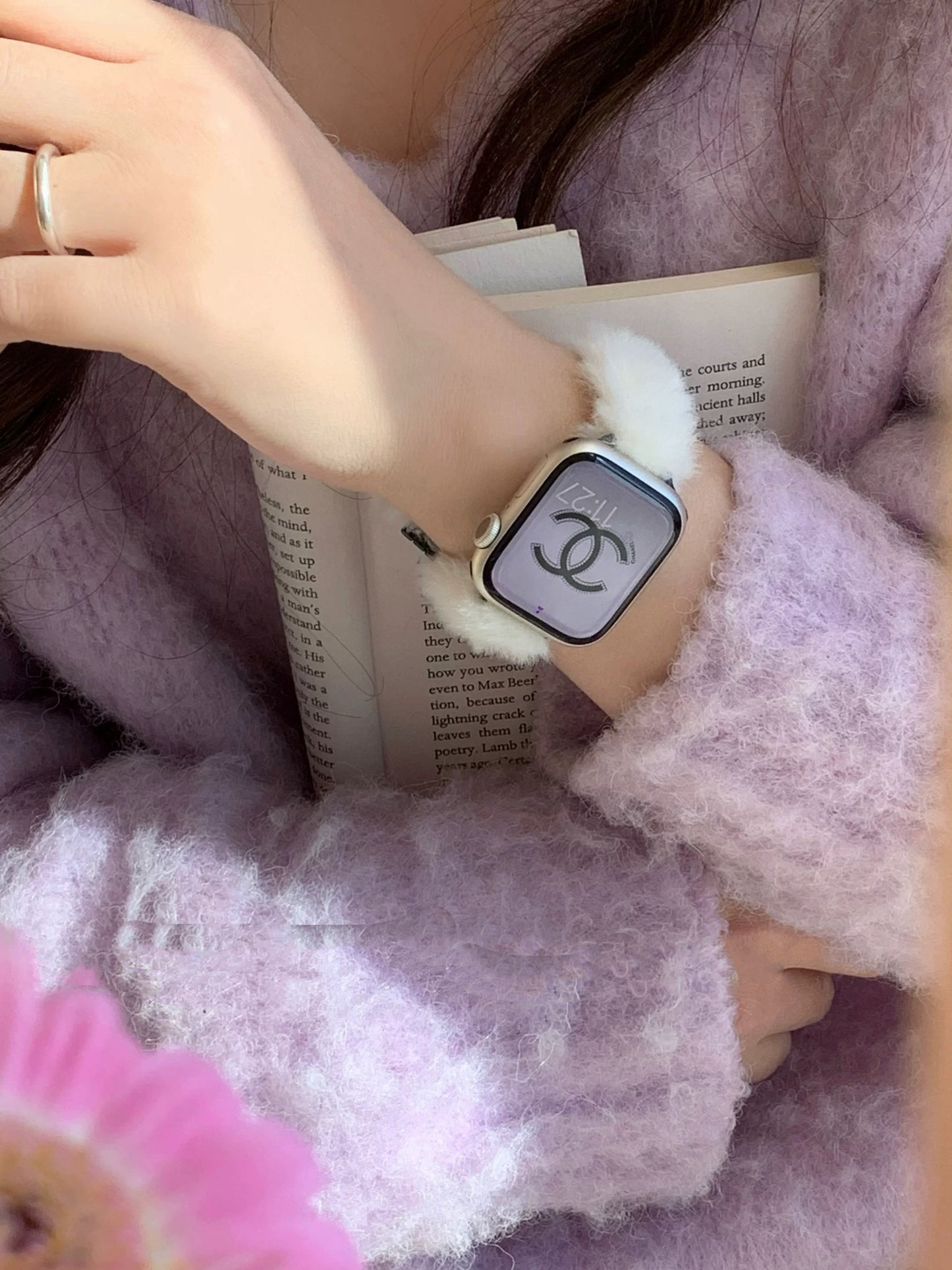 Fluffy Apple Watch Band モコモコAppleWatchバンド R02053