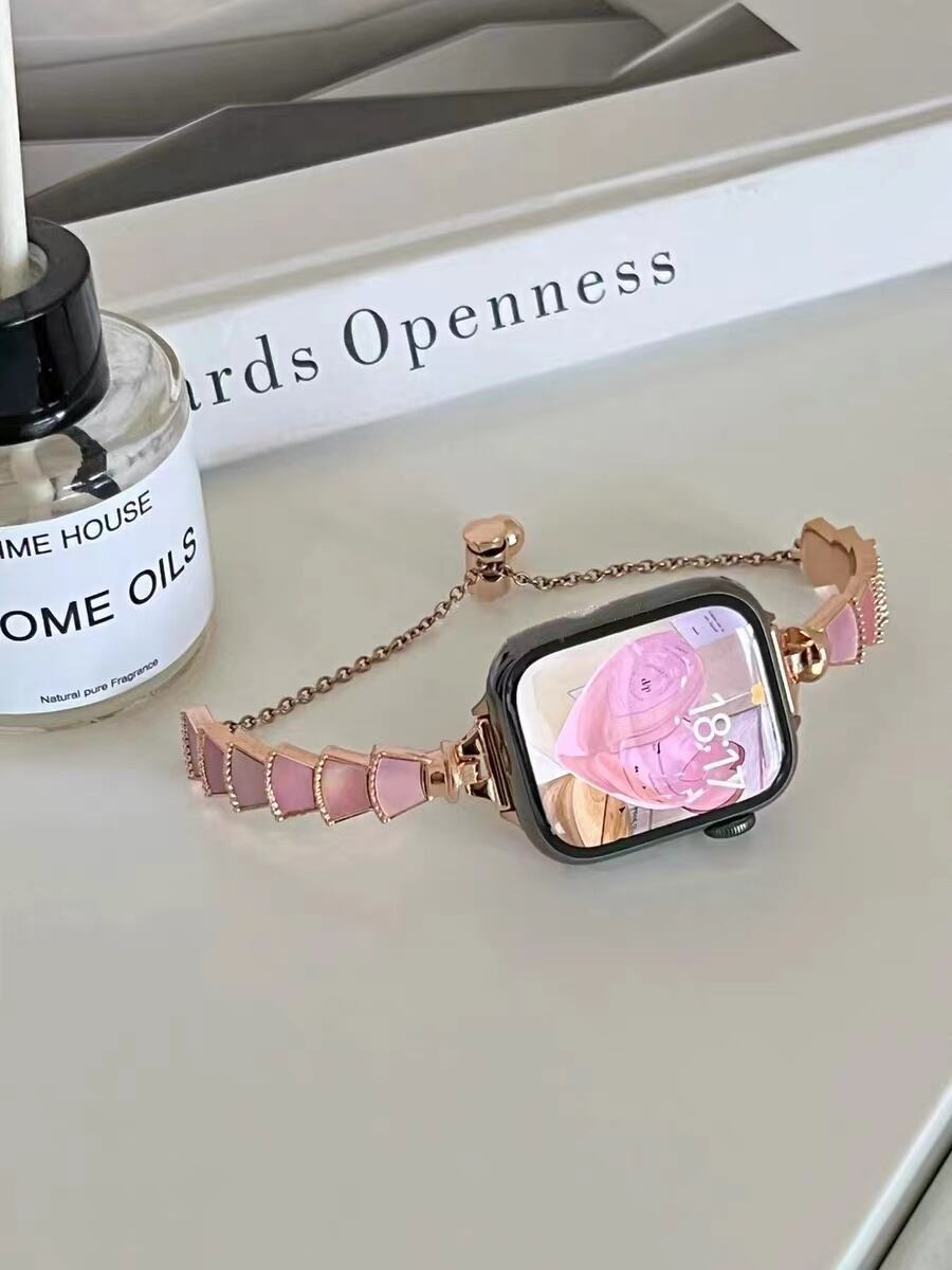 Mother of pearl Bracelet Apple Watch Band シェルのブレスレット風アップルウォッチバンド R01273