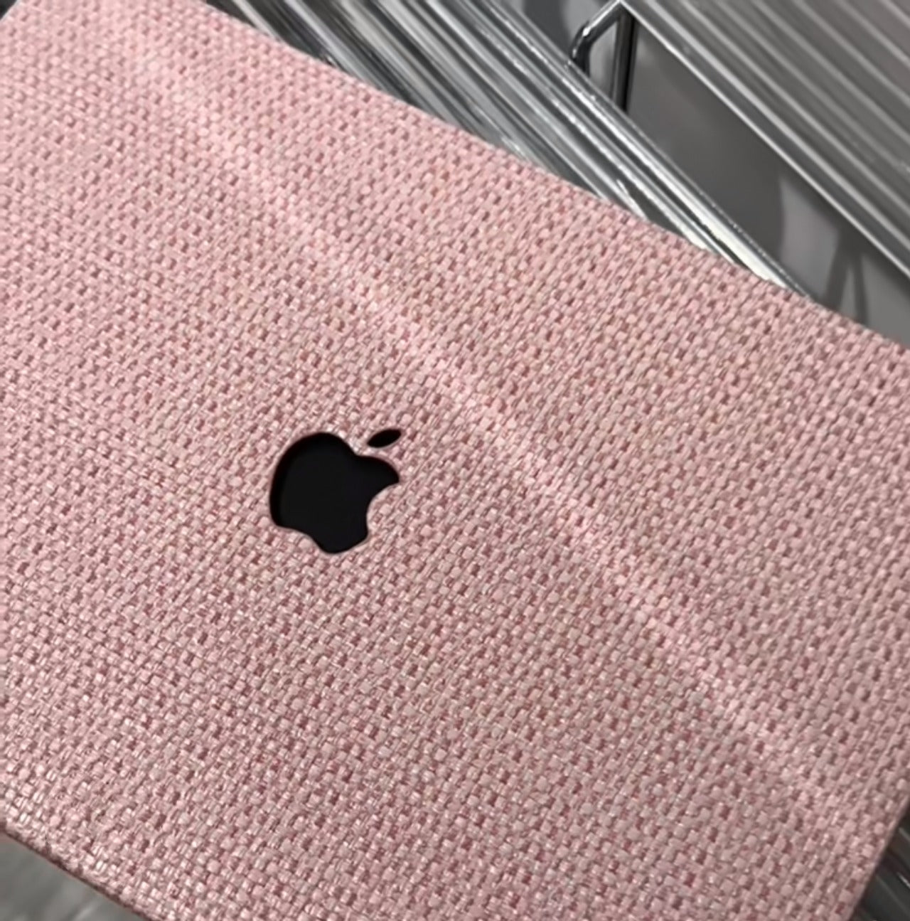 Pink Weave MacBook Cover ピンク編みMacBookカバー R01452