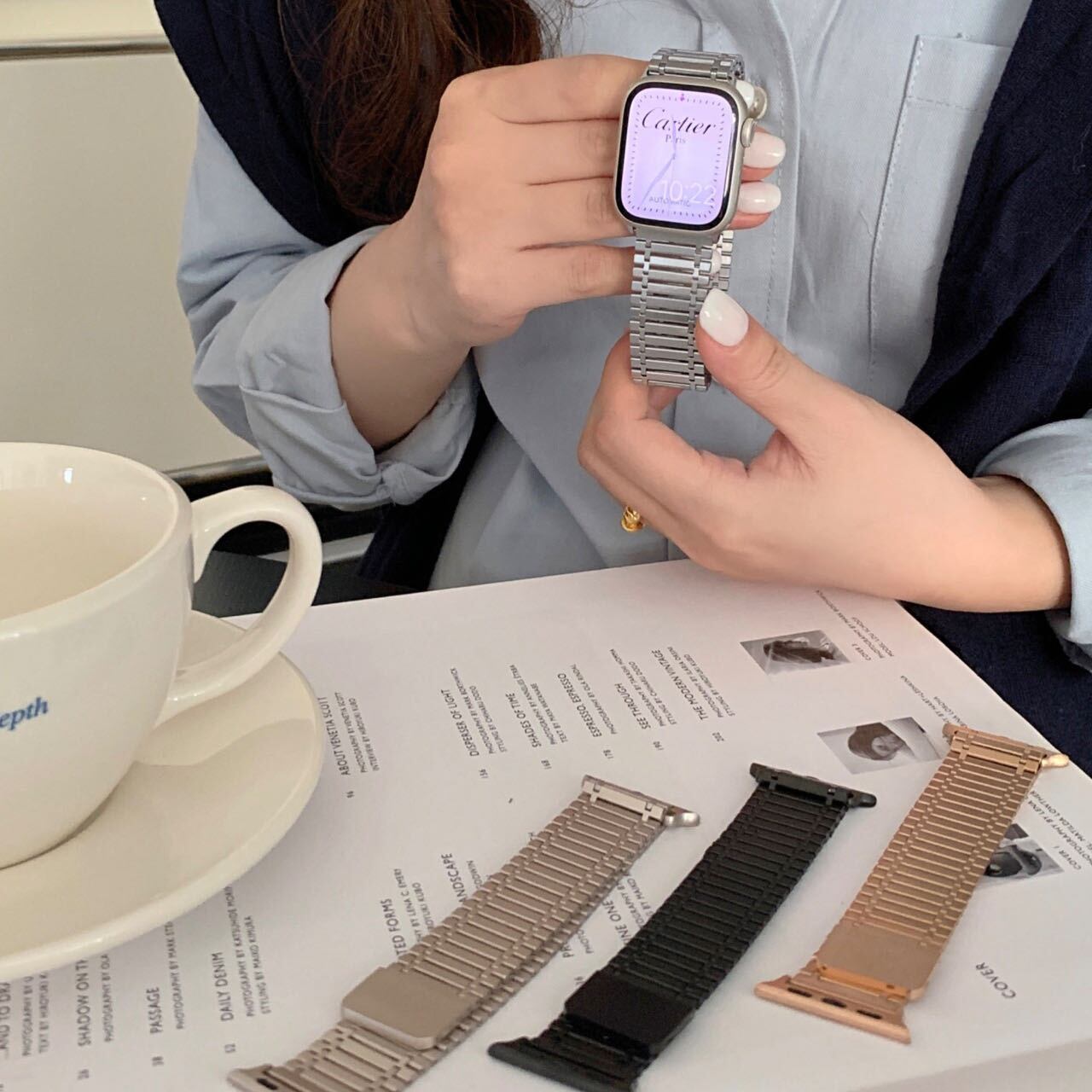 Simple Magnet Apple Watch Band シンプルマグネットApple Watchバンド R01439