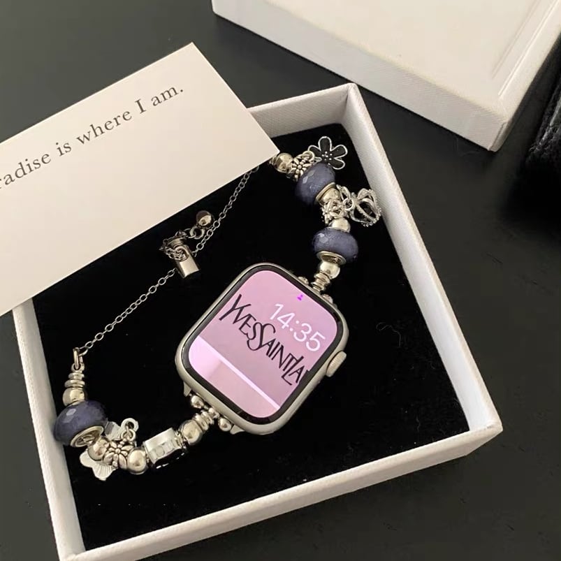 Cute Charm Bracelet Apple Watch band かわいいチャームのブレスレット風Apple Watchバンド R01411