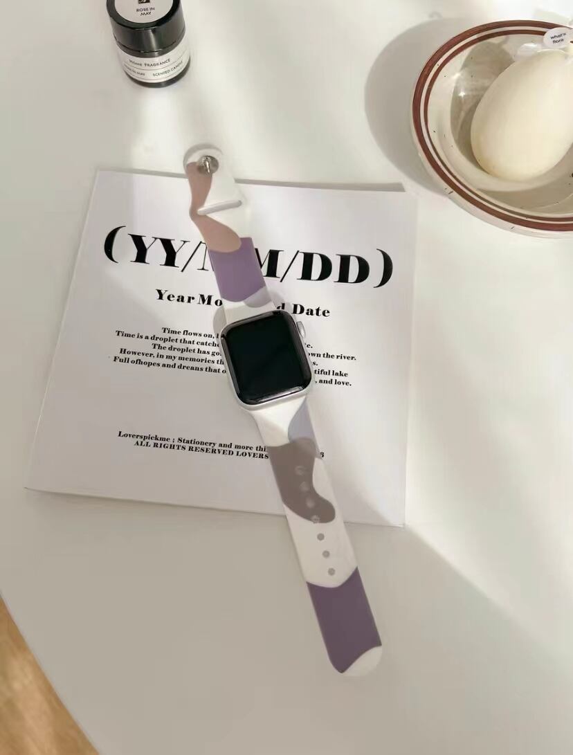 Marble Silicon Apple Watch Band R01172