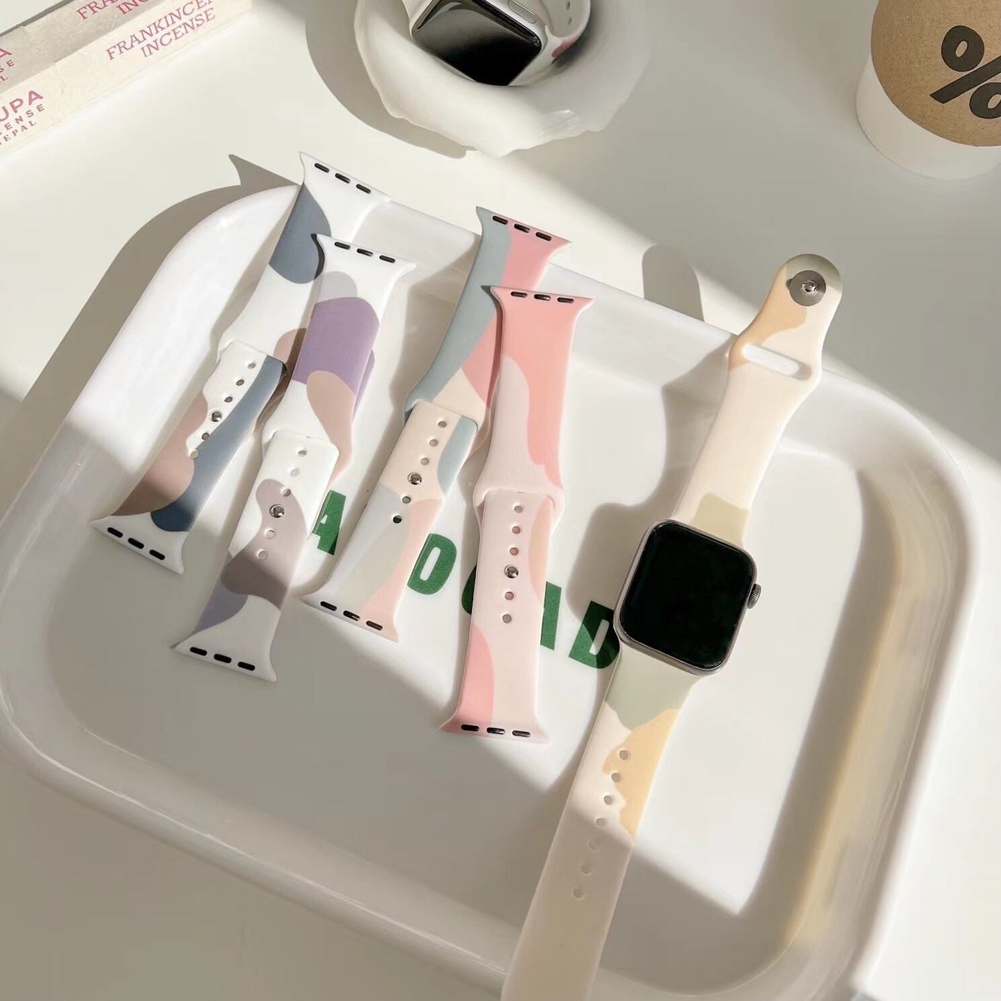 Marble Silicon Apple Watch Band R01172