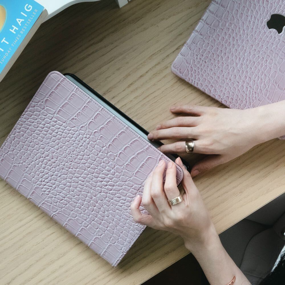 Pink Leather iPad case ピンクレザーiPadケース R01267