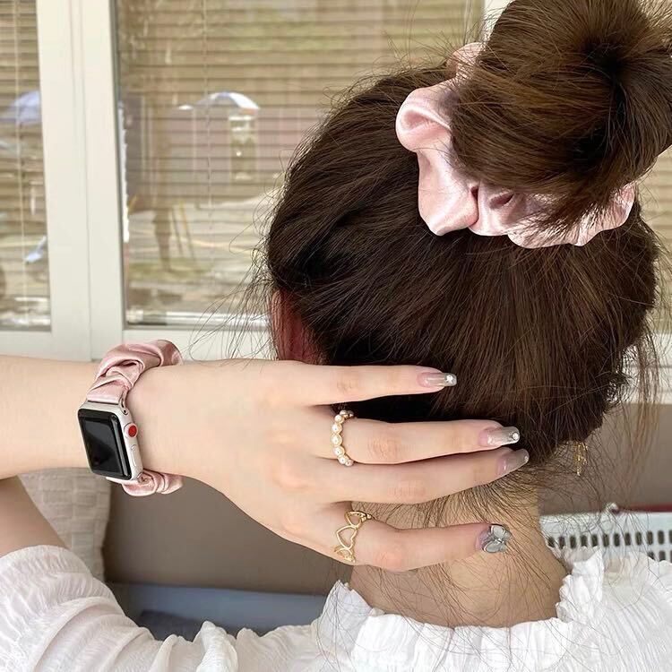 iSeriesWatch Apple Watch Bands ヘアゴム風 アップルウォッチバンド AWB0031