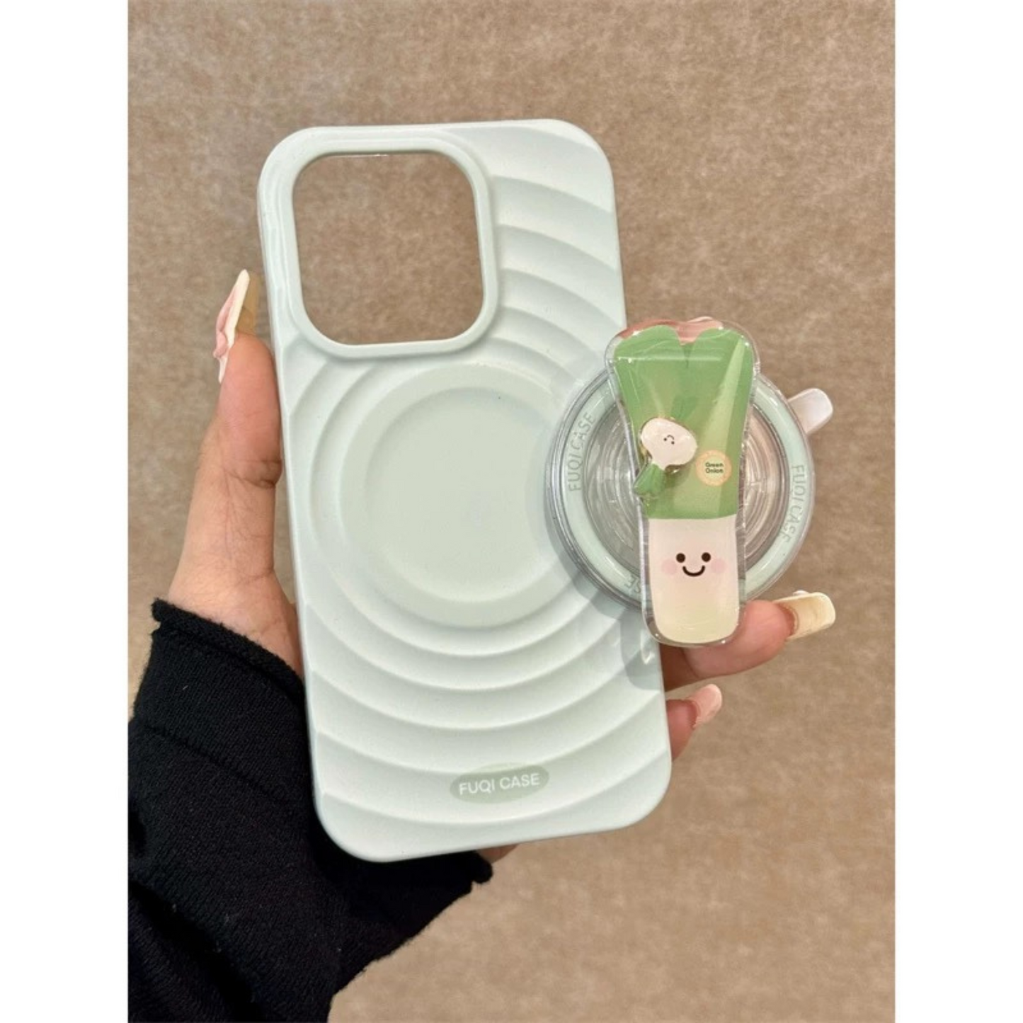 Spin MagSafe Stand iPhone case ぐるぐる回るMagSafeスタンドスマホケース R02005