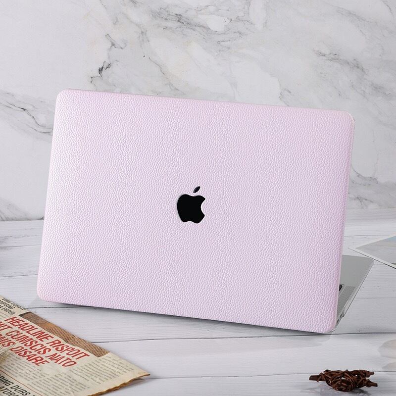 Light Purple Leather MacBook Cover ライトパープルレザーMacBookカバー R01347