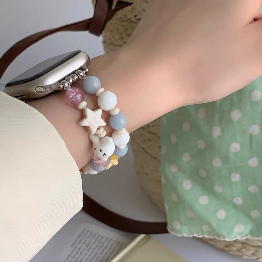 Beads Accessary Bracelate Apple Watch Band ビーズアクセサリーブレスレットApple Watch バンド R01404