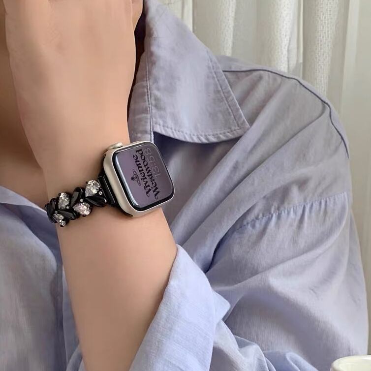 Shining Heart Apple Watch band キラキラハートApple Watchバンド R01410