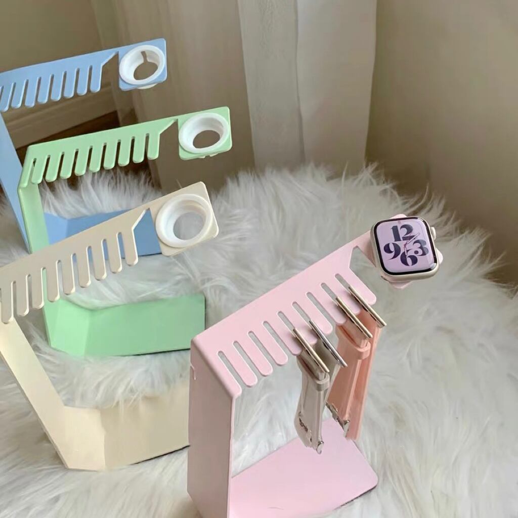 Pastel Color Apple Watch Band Stand パステルカラーApplewatchバンド収納充電スタンド R01441
