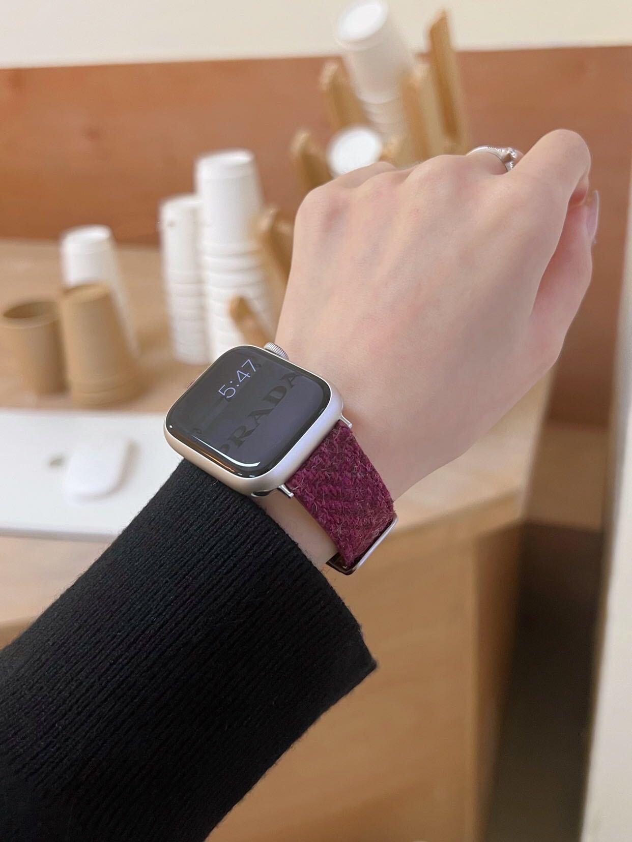 Elegant Tweed Apple Watch Band R01166