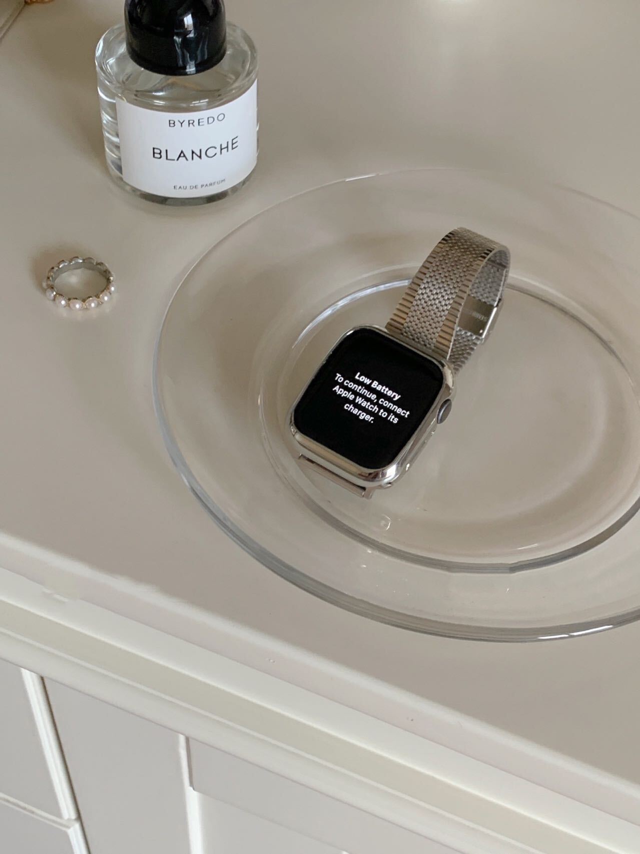 Simple Silver & RoseGold Apple Watch Band シンプルシルバー&ローズゴールドApple Watchバンド R01258