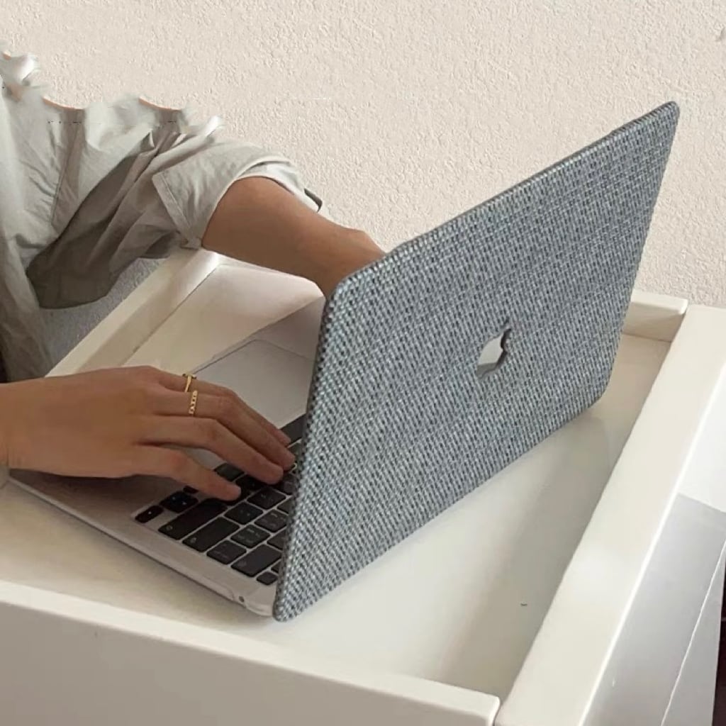 Grey Weave MacBook Cover グレー編みMacBookカバー R01414