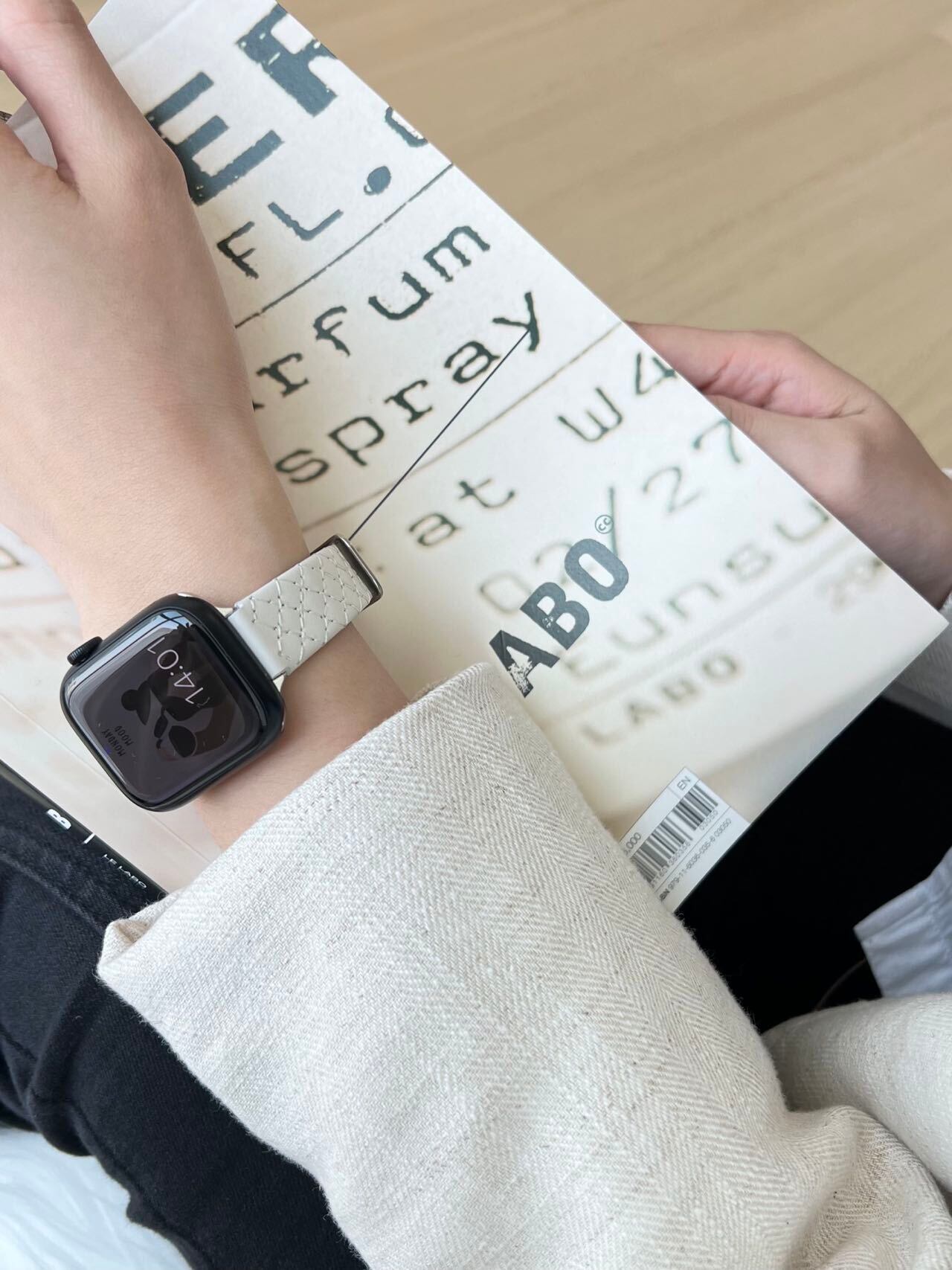 Simple Skinny Diamond lattice Apple Watch Belt R01202