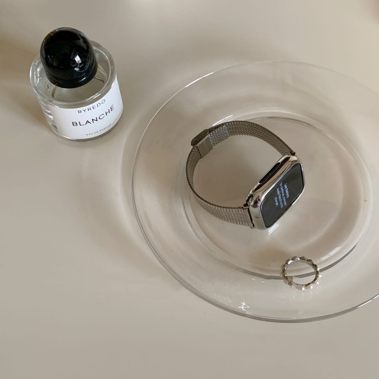 Simple Silver & RoseGold Apple Watch Band シンプルシルバー&ローズゴールドApple Watchバンド R01258