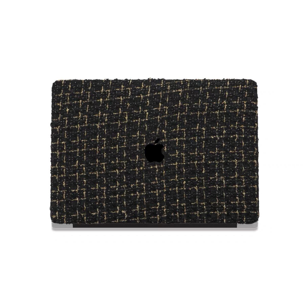 Black Gold Tweed MacBook Cover ブラックゴールドツイードMacBookカバー R01420