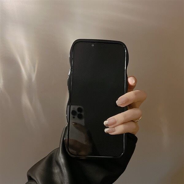 Black Mirror Stand iPhone case ブラックミラースタンドスマホケース R01358