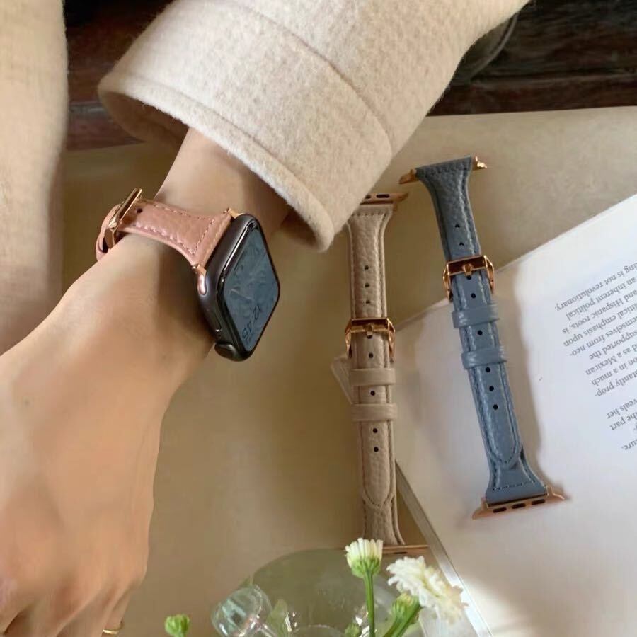 Skinny Leather Apple Watch Band スキニーレザーApple Watchバンド R01205