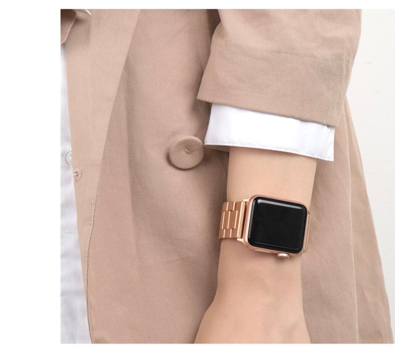 ローズゴールドチェーンのApple Watch Belts アップルウォッチ バンド AWB0001