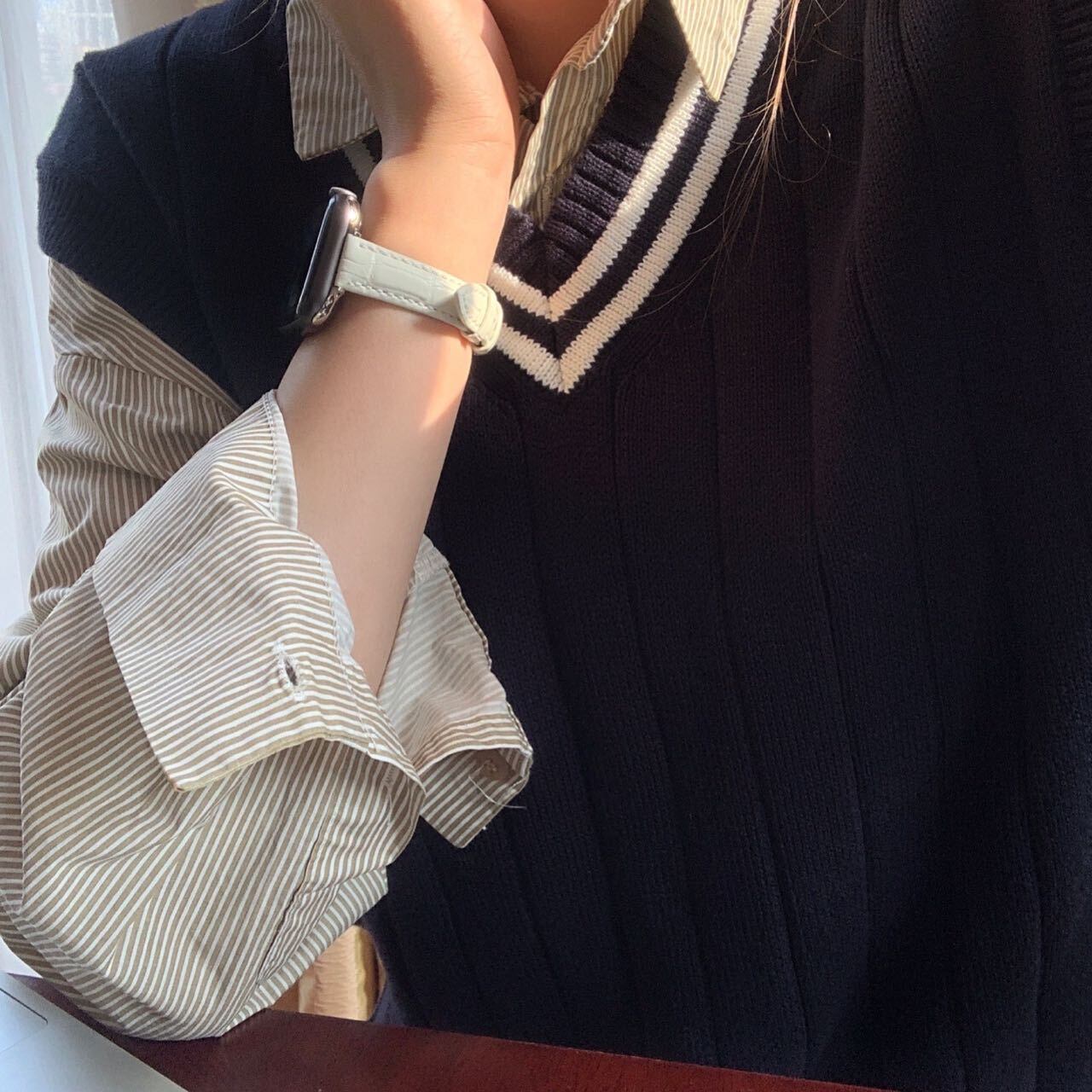 Skinny Leather Apple Watch Band スキニーレザーApple Watchバンド R01261