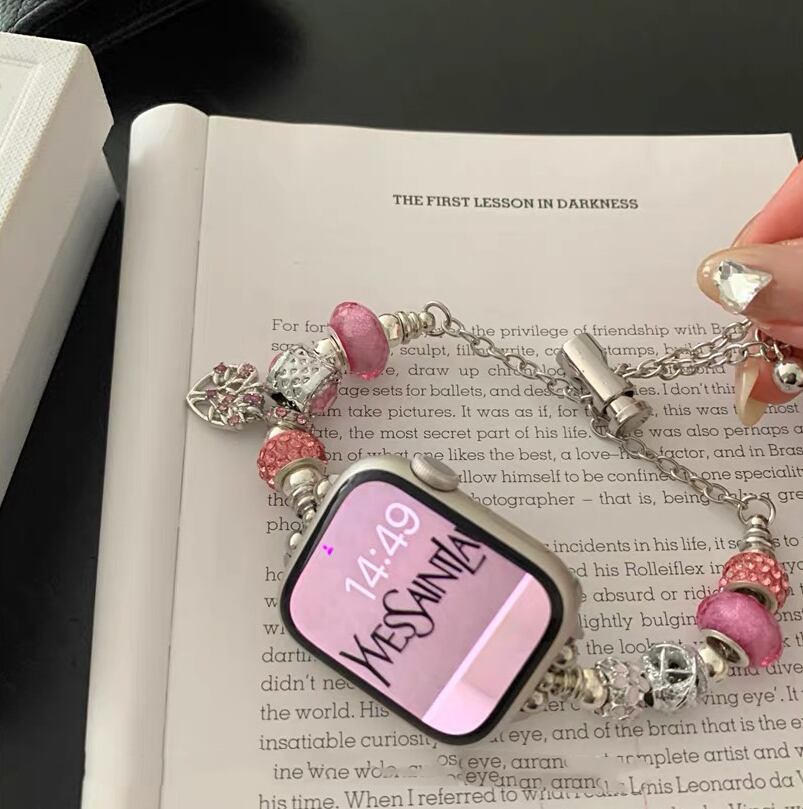 Cute Charm Bracelet Apple Watch band かわいいチャームのブレスレット風Apple Watchバンド R01411