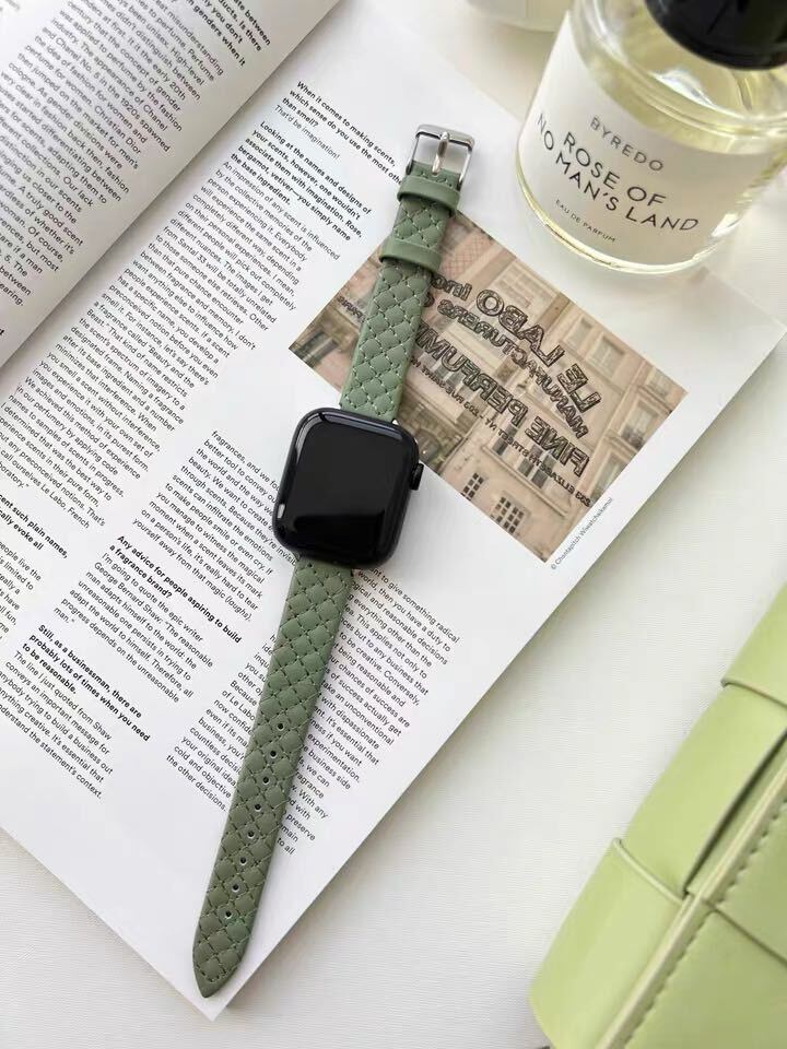Simple Skinny Diamond lattice Apple Watch Belt R01202