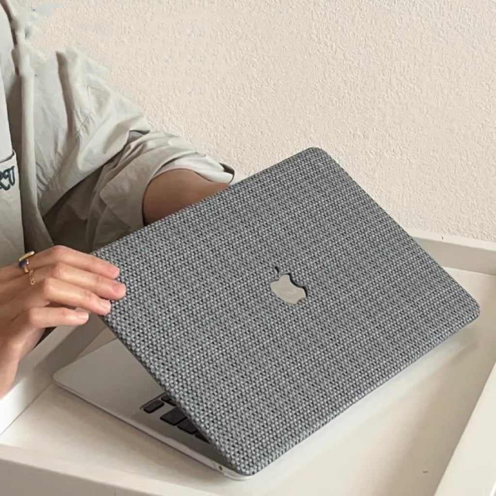 Grey Weave MacBook Cover グレー編みMacBookカバー R01414