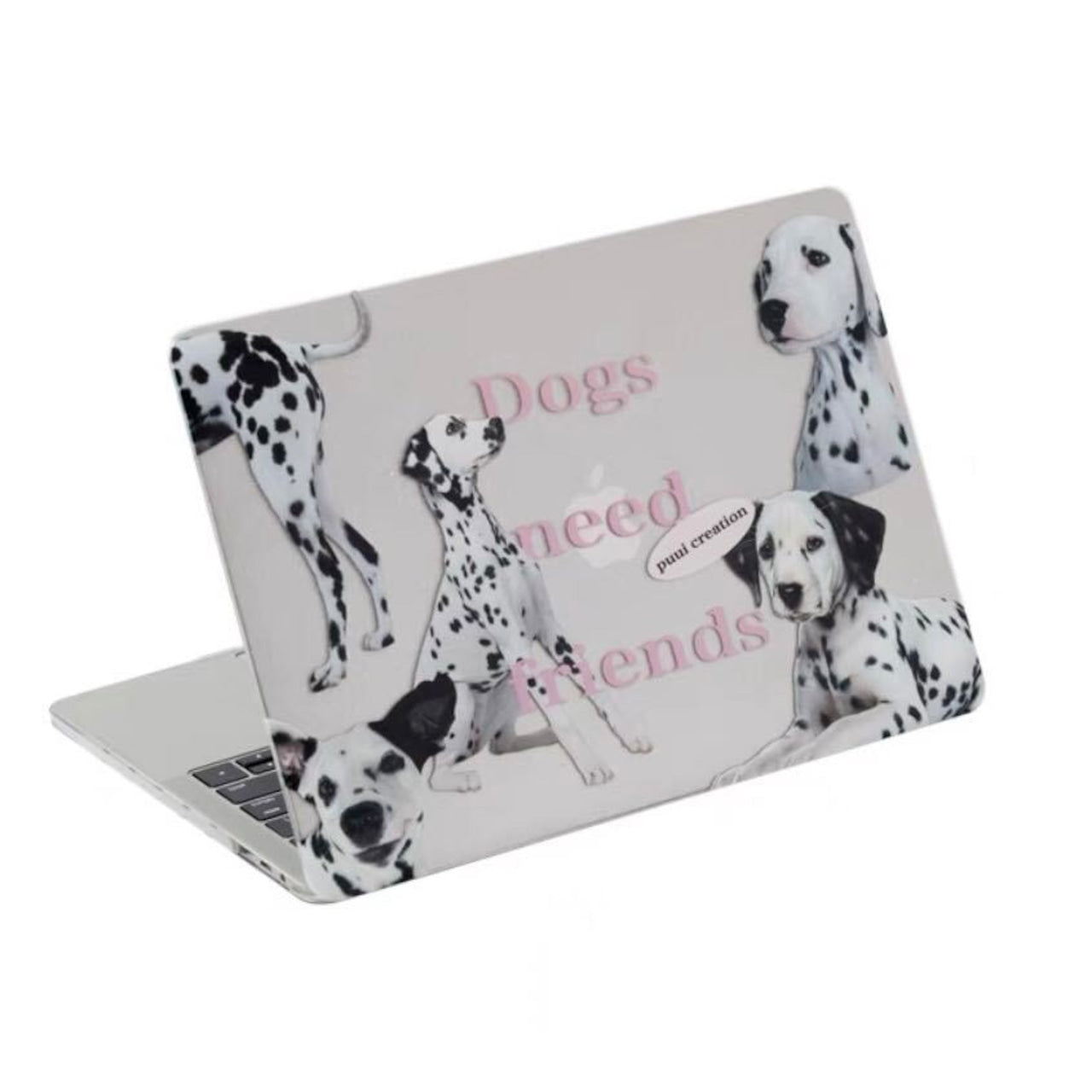 <Puui>Dogs Need Friends MacBook Cover Dogs Need Friends MacBookカバー R01454