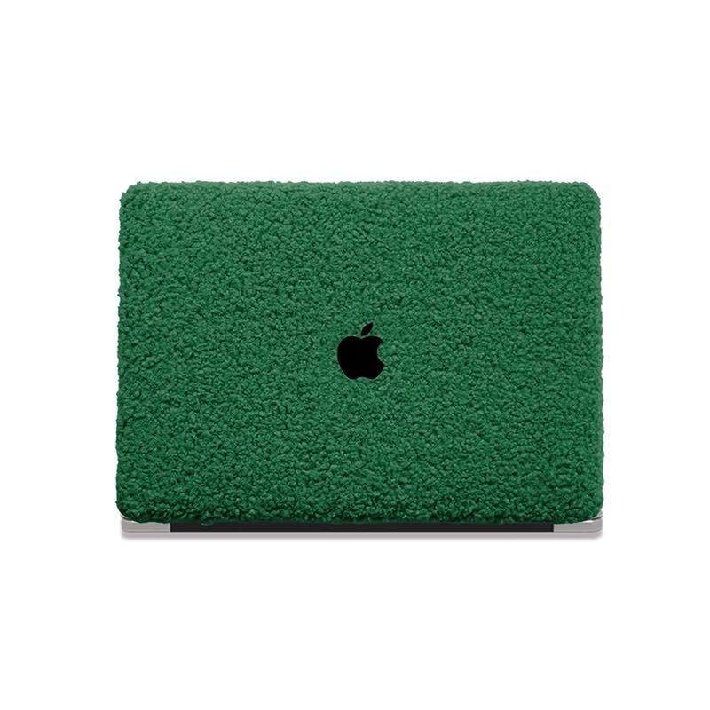 Fluffy Green MacBook Cover モコモコグリーンMacBookカバー R01314