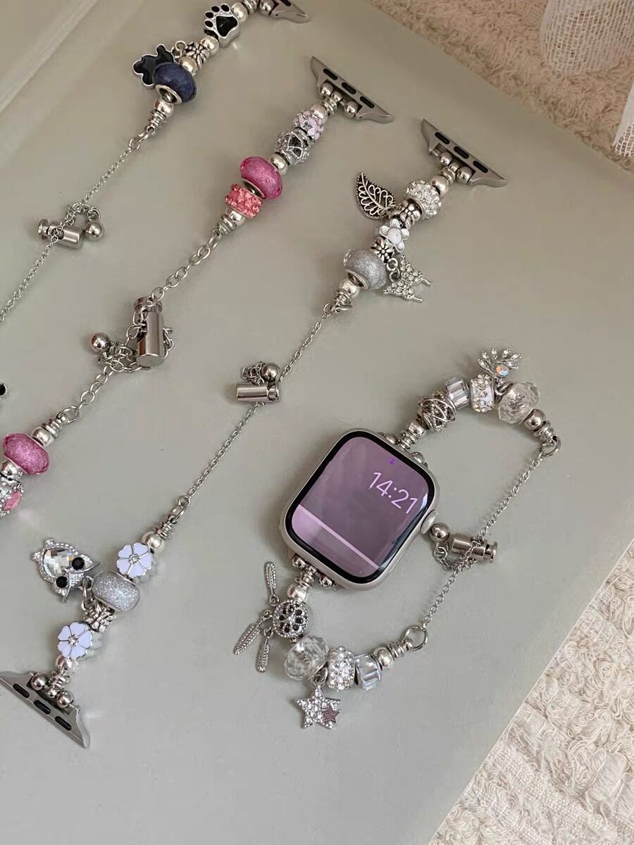 Cute Charm Bracelet Apple Watch band かわいいチャームのブレスレット風Apple Watchバンド R01411