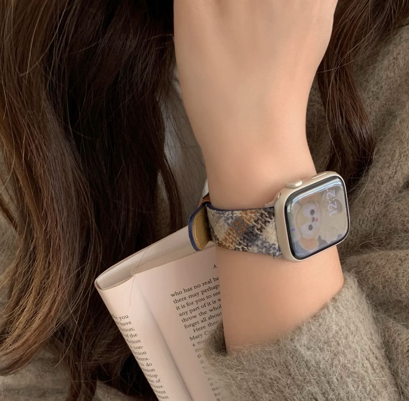 London Check Pattern Apple Watch Band ロンドンチェック柄AppleWatchバンド R02057